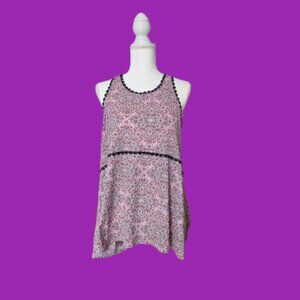 LAUREN CONRAD WOMEN SLEEVELESS  FLORAL TOP - SIZE MEDIUM